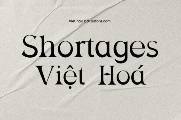 Font Việt hóa TF Shortages