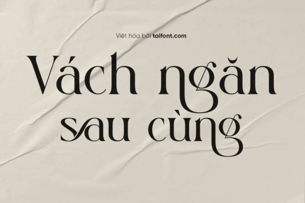 Font Việt hóa TF Sivana – Font sang trọng, font tinh tế