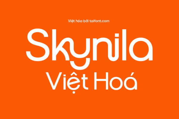 Font Việt hóa TF Skynila – Font cho thiết kế danh thiếp, nội thất, thời trang