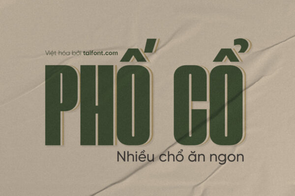 Font Việt hóa TF Slicky Bohem