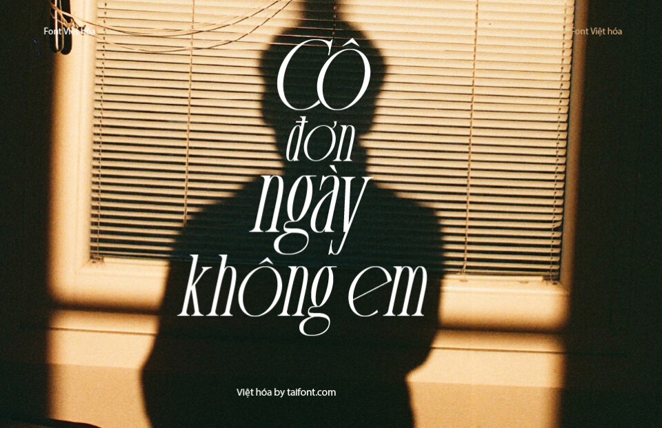 Font Việt hóa TF Sorena Italic