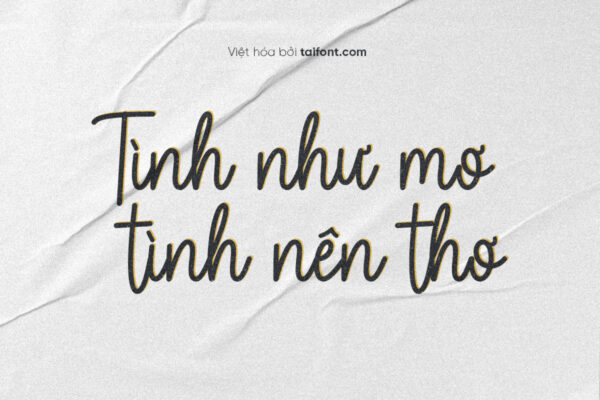 Font Việt hóa TF Sweet Aromatic