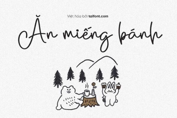 Font Việt hóa TF Taylor – Font tròn dễ thương