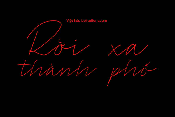 Font Việt hóa TF Tulisha