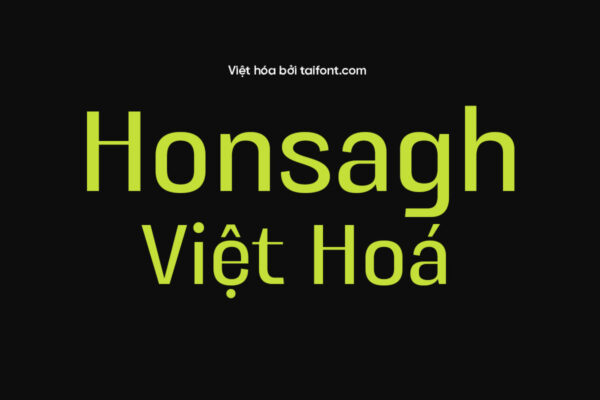 Font Việt hóa TF UT Honsagh
