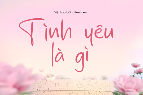 Font Việt hóa TF Valentine Girls – Font trái tim tình yêu