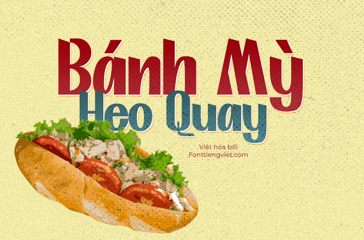 Font việt hóa thiết kế ẩm thực 1