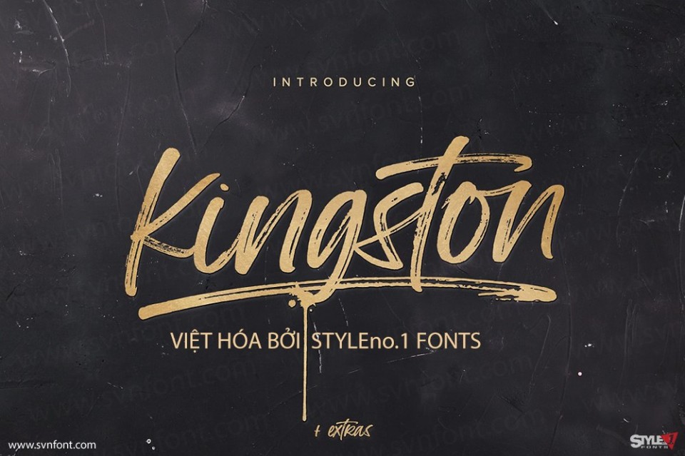 Font việt hóa tiếng việt SVN Kingston
