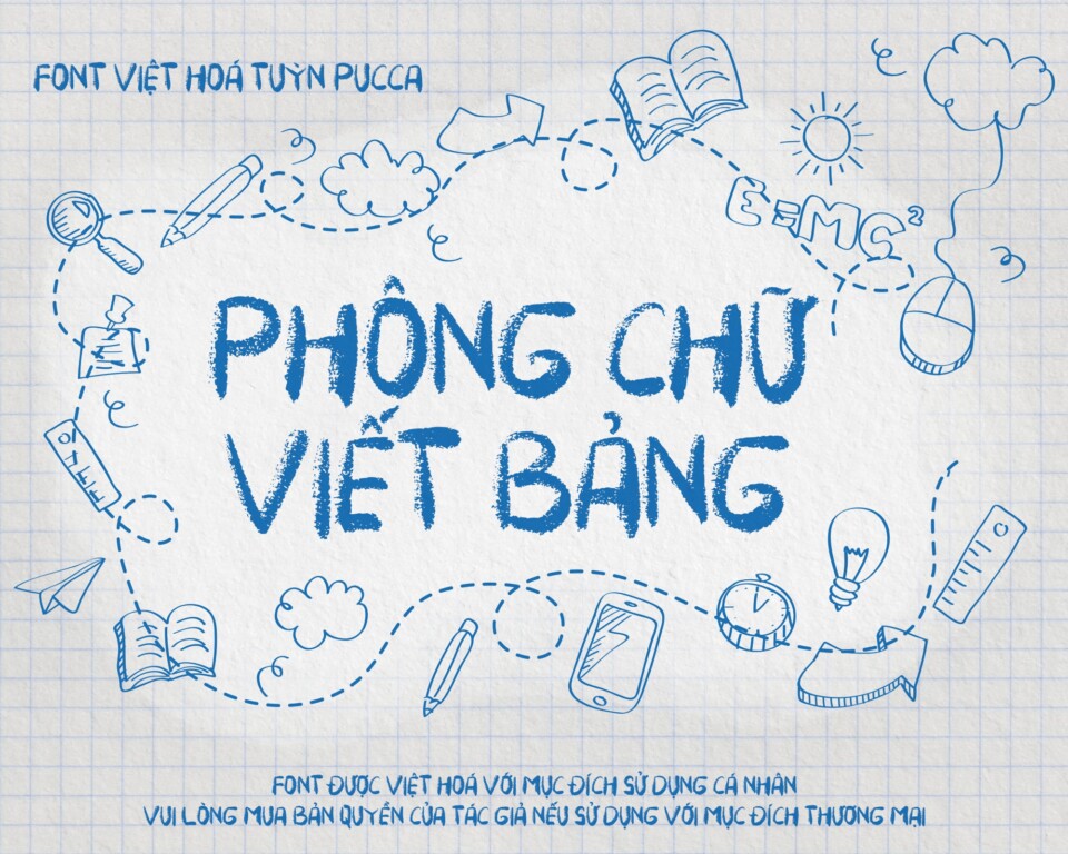 Font Việt hóa TP Easter Chalk – Phấn