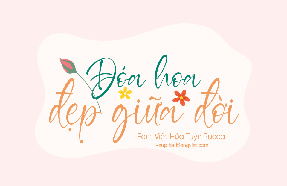 Font Việt hóa TP Lacosta Flower