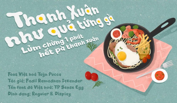 Font việt hoá TP Sense egg (2 font)