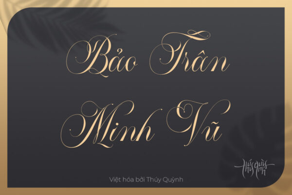 Font Việt hóa TQ Mallaire Calligraphy