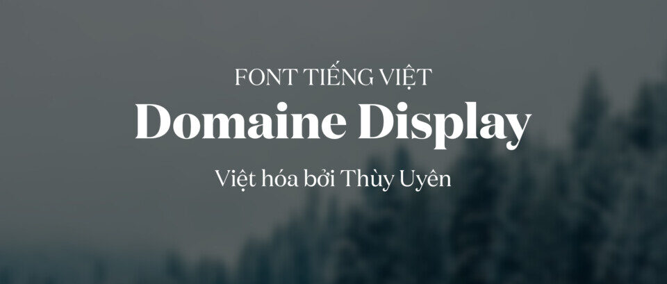 Font Việt hóa TUV Domaine Regular – Việt hóa bởi Thùy Uyên