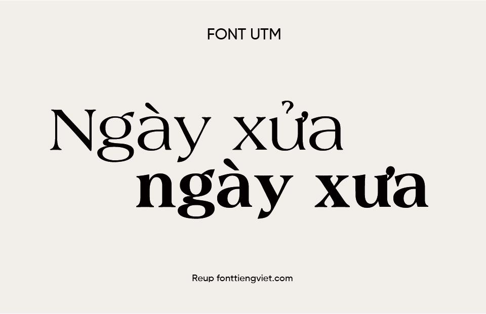 Font việt hóa UTM Americana