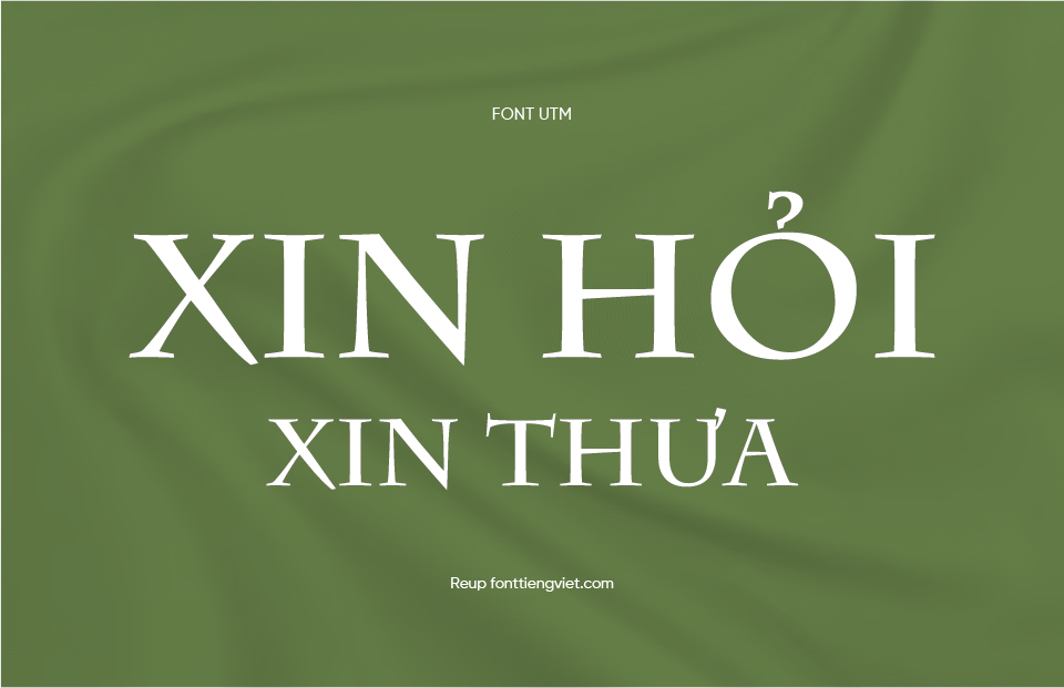 Font Việt hóa UTM Charlemagne