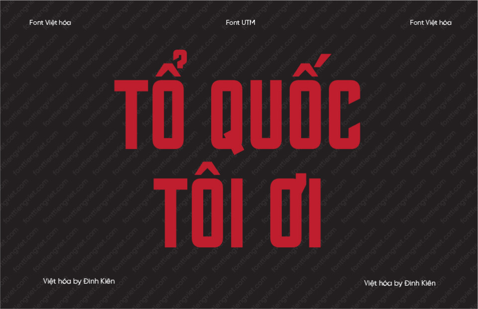 Font Việt hóa UTM Horizon