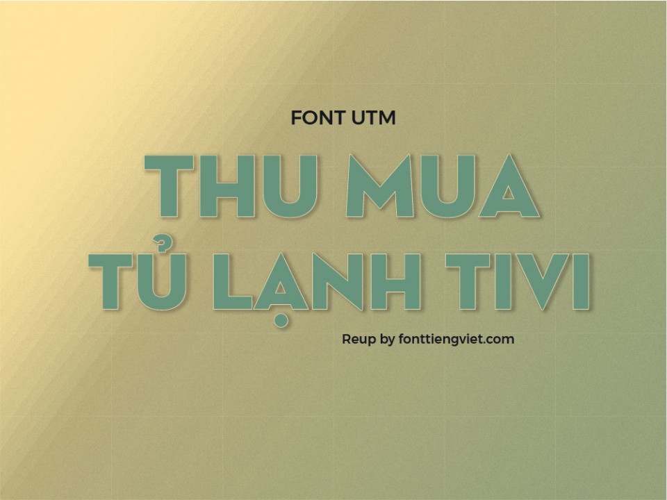 Font việt hóa UTM Neutra