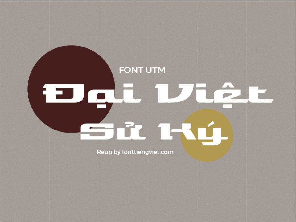Font việt hóa UTM Omni