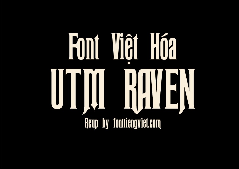 Font việt hóa UTM Raven