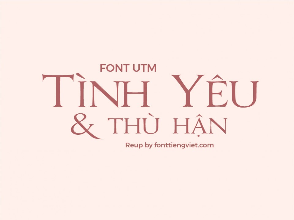 Font việt hóa UTM Roman Classic