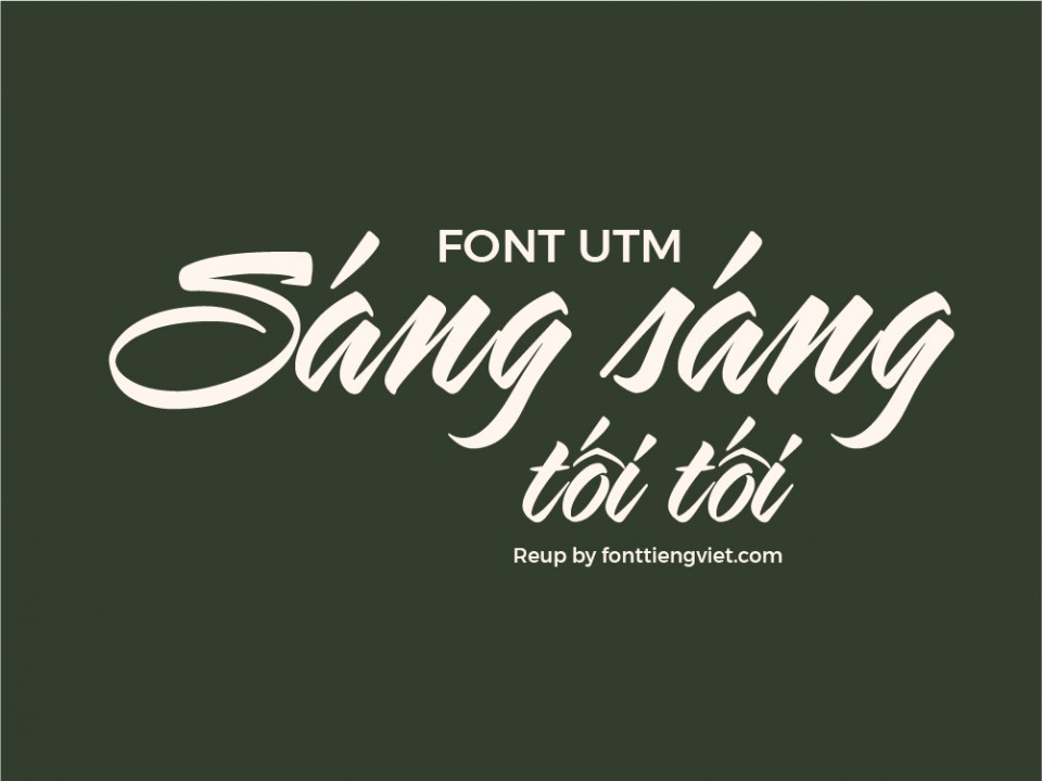 Font việt hóa UTM Sarah