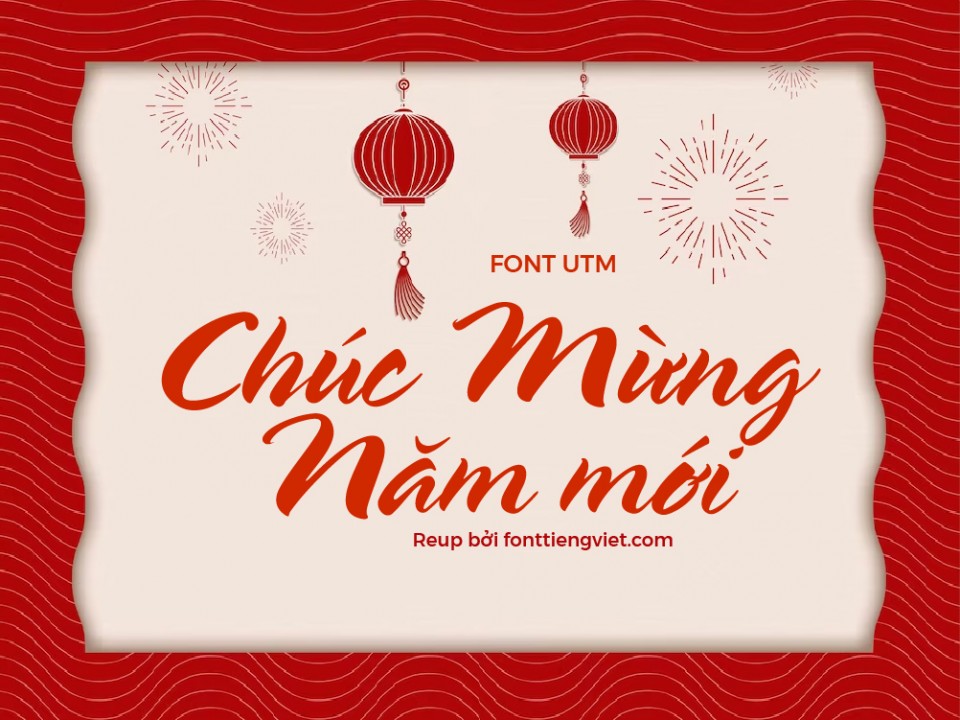 Font việt hóa UTM Spring – Tết