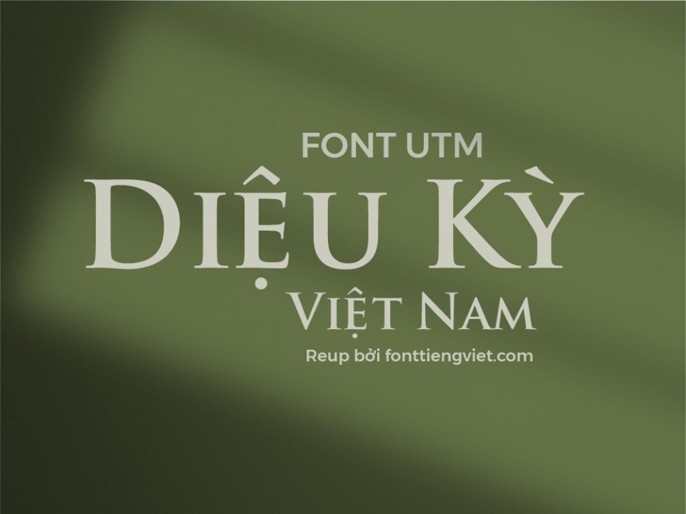 Font việt hóa UTM Trajan Pro Bold