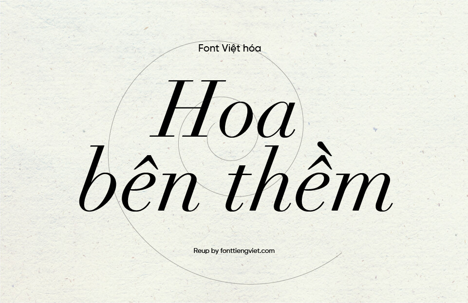 Font việt hóa UVF Didot LT Std Italic