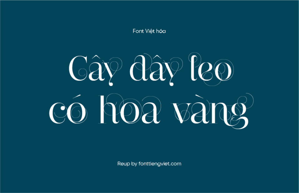 Font Việt hóa UVF NarzissSwirls