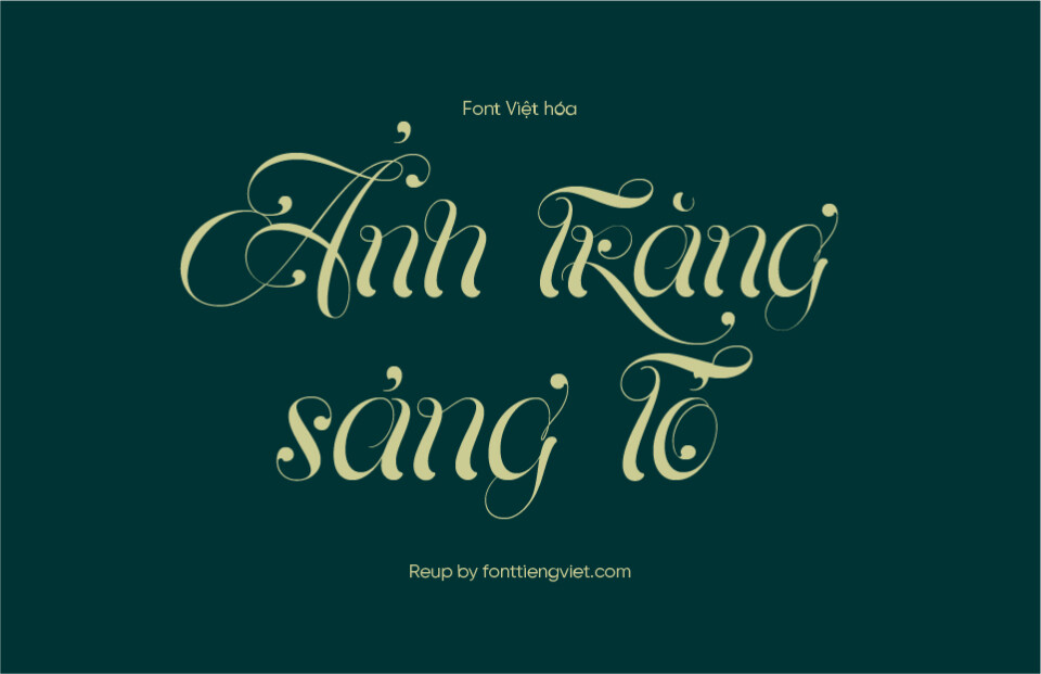 Font Việt hóa UVF Parfait Scrip Stylistic