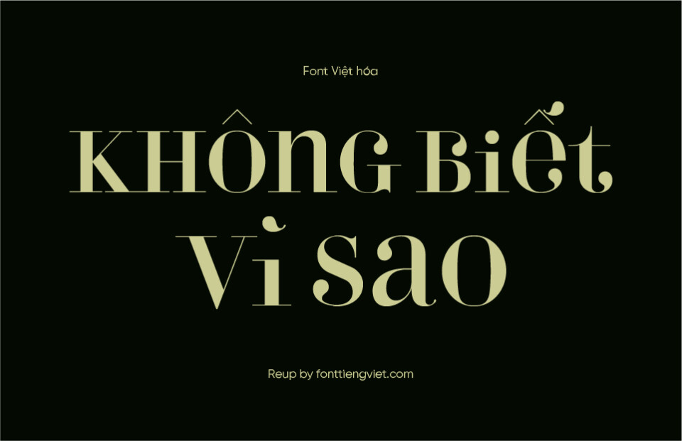 Font Việt hóa UVF Perla