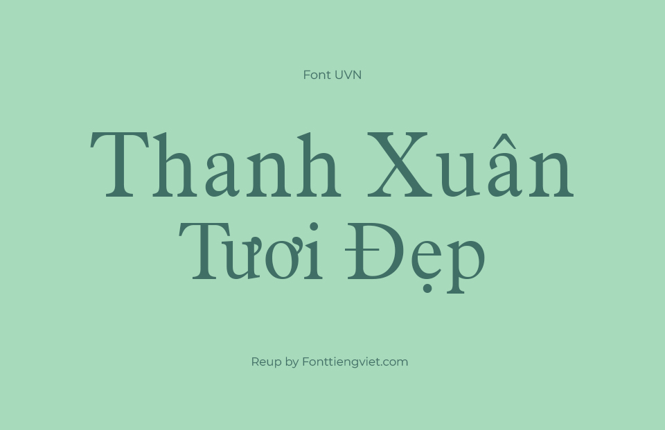 Font Việt Hóa UVN Anh Hai Nhe
