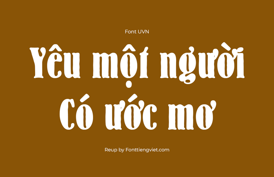 Font Việt Hóa UVN Bo Quen