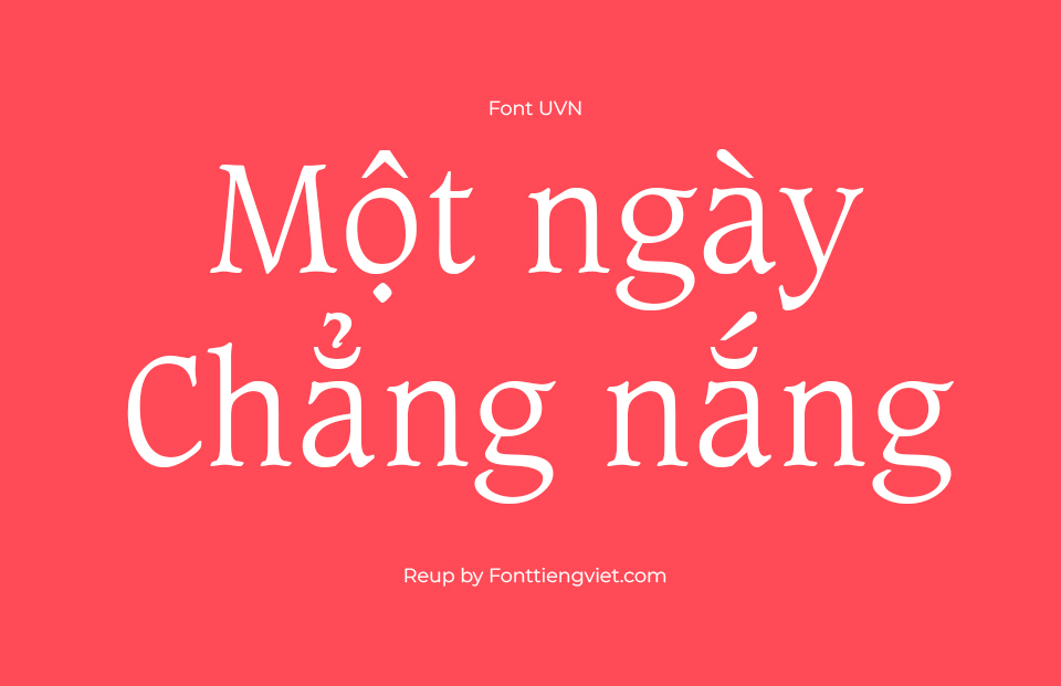 Font Việt Hóa UVN Cat Bien Nhe