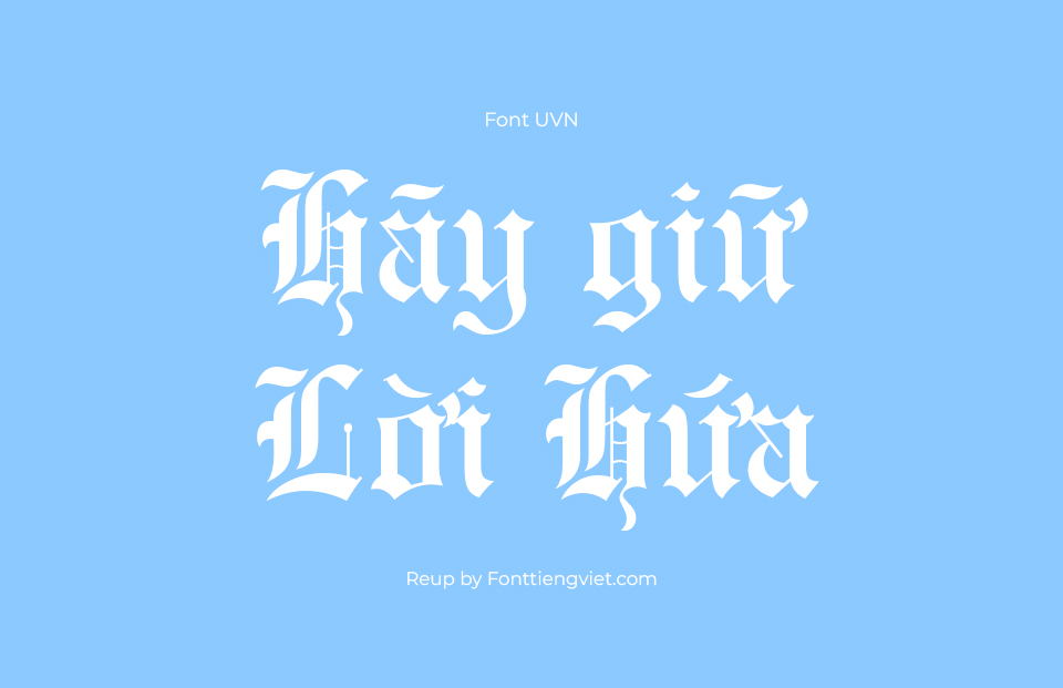 Font Việt Hóa UVN Co Dien