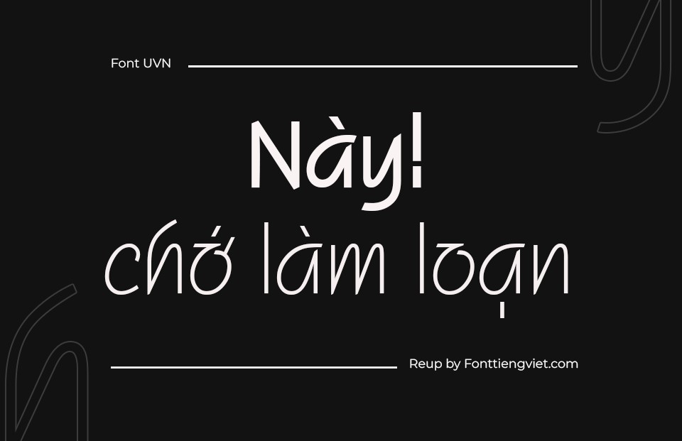 Font Việt Hóa UVN Giay Trang