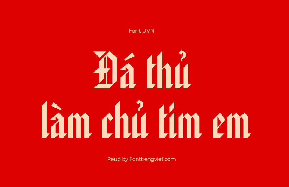 Font Việt Hóa UVN Hoa Ky