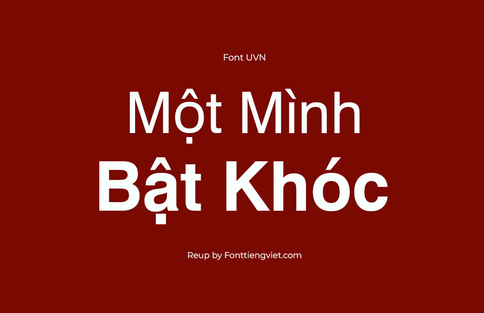 Font Việt Hóa UVN Hong Ha