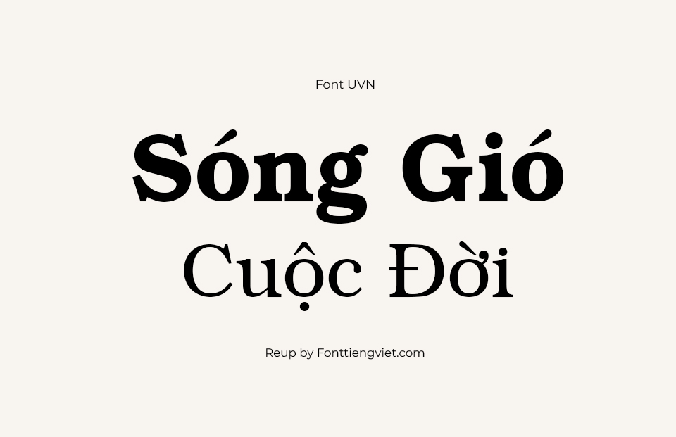 Font Việt Hóa UVN Sach Vo