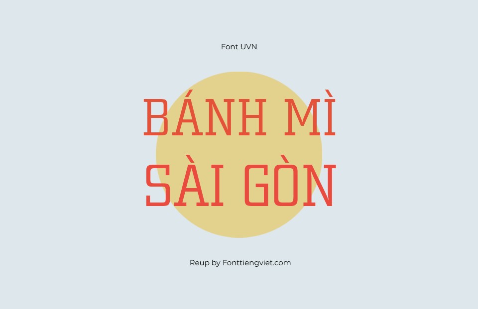 Font việt hóa UVN Thanh Pho