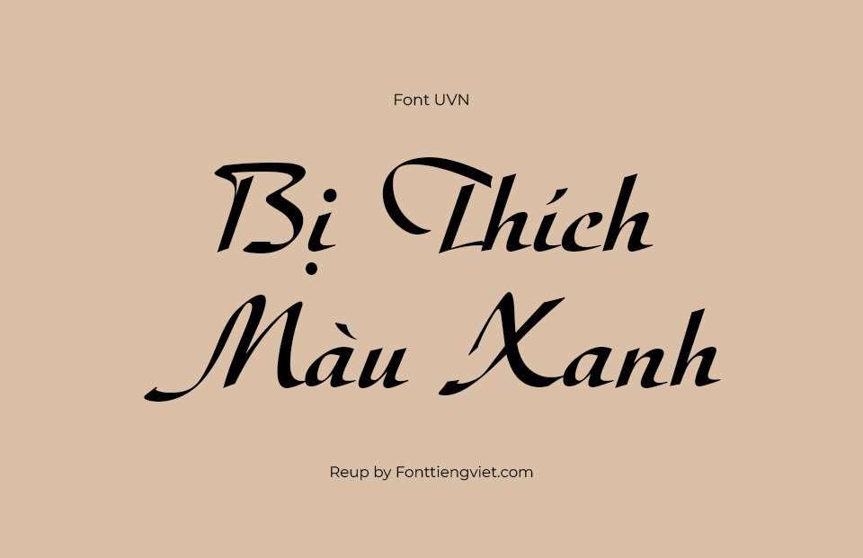 Font Việt Hóa UVN Thu Tu
