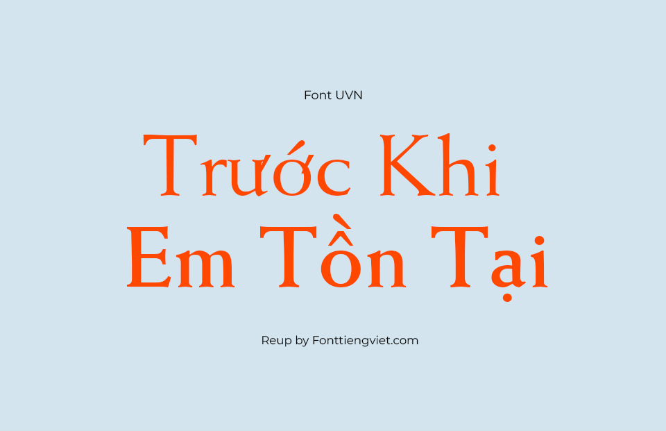 Font Việt Hóa UVN Van Chuong