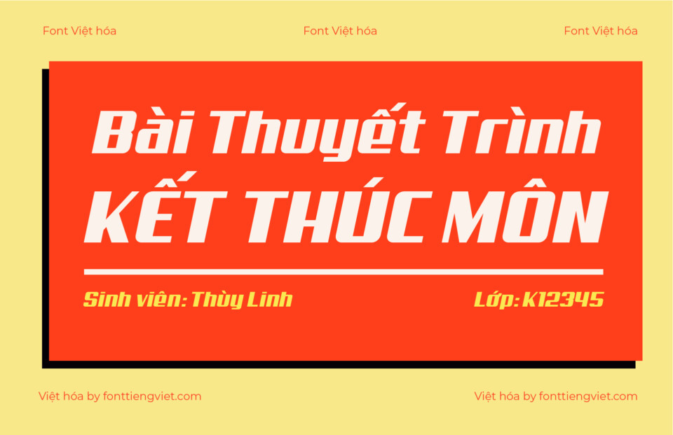Font Việt hóa VIP Aero