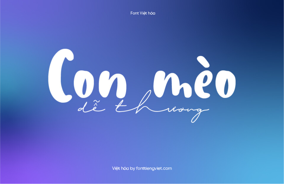 Font Việt hóa VIP Aishiteru Darling