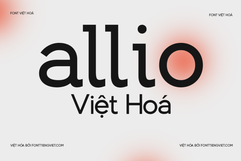 Font Việt hóa VIP Allio