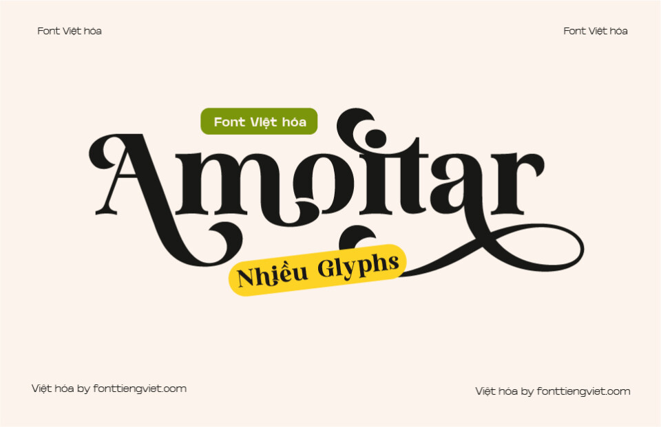 Font Việt hóa VIP Amoitar