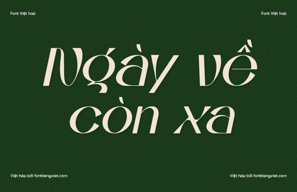 Font Việt hóa VIP Amoria Italic