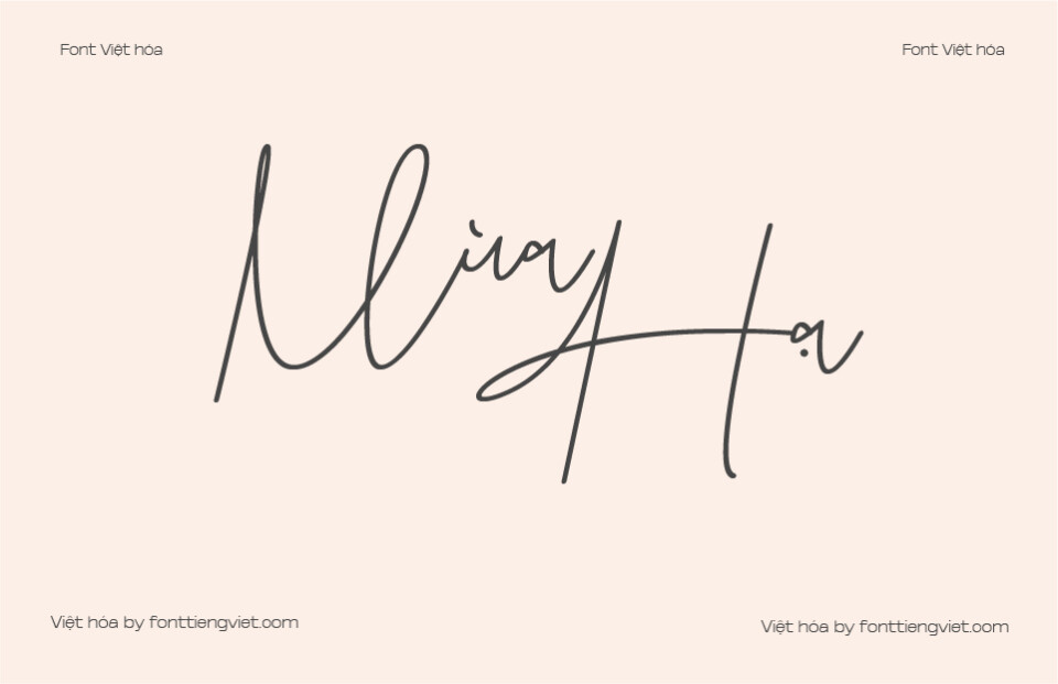 Font Việt hóa VIP Amoslenty Italic