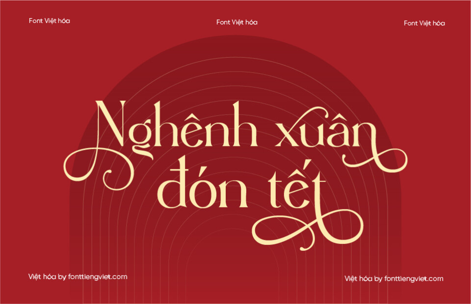 Font Việt hóa VIP Angrela Display – Tết