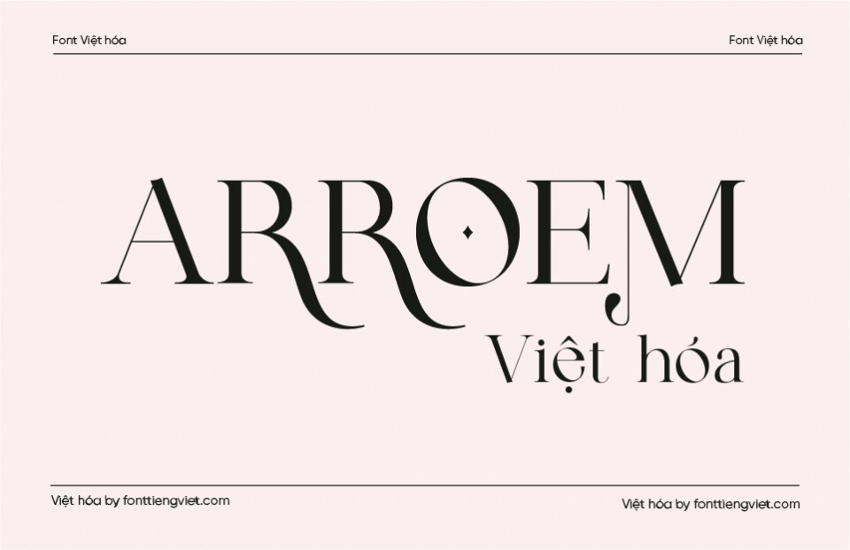 Font Việt hóa VIP Arroem